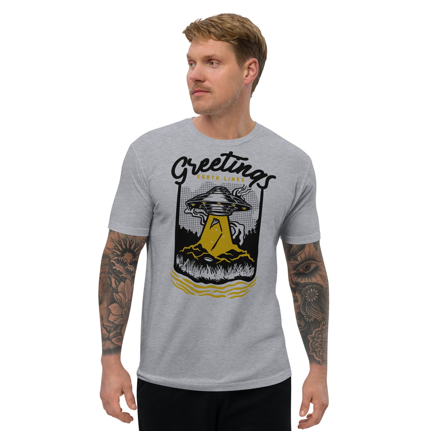 GREETINGS EARTH LINKS T-SHIRT