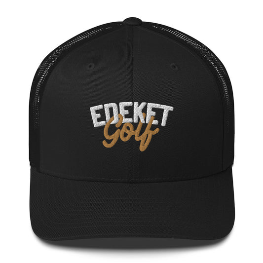 EDEKET CURSIVE LOGO TRUCKER HAT
